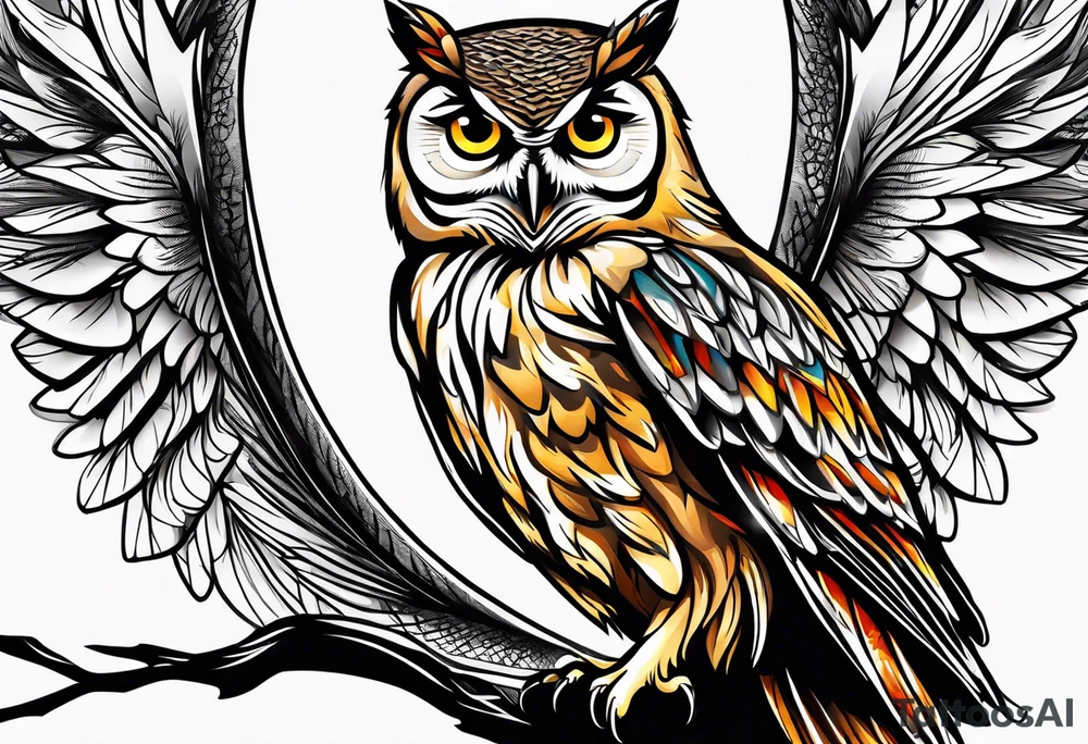 Owl tattoo idea