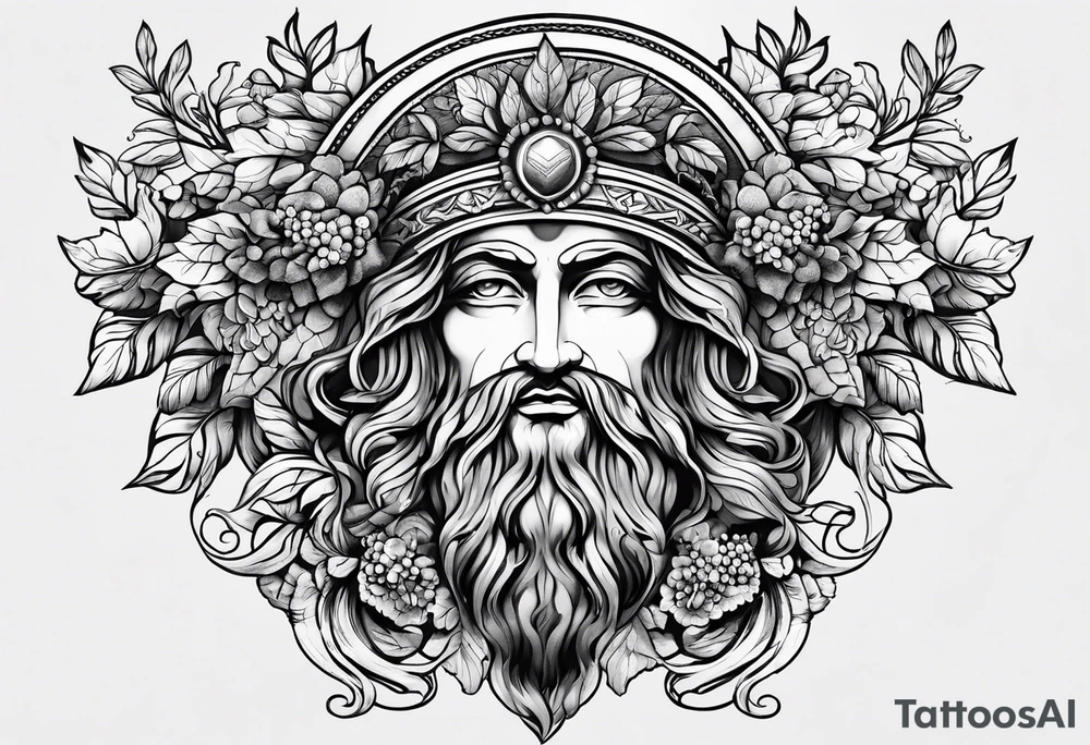 Greek Dionysus tattoo idea