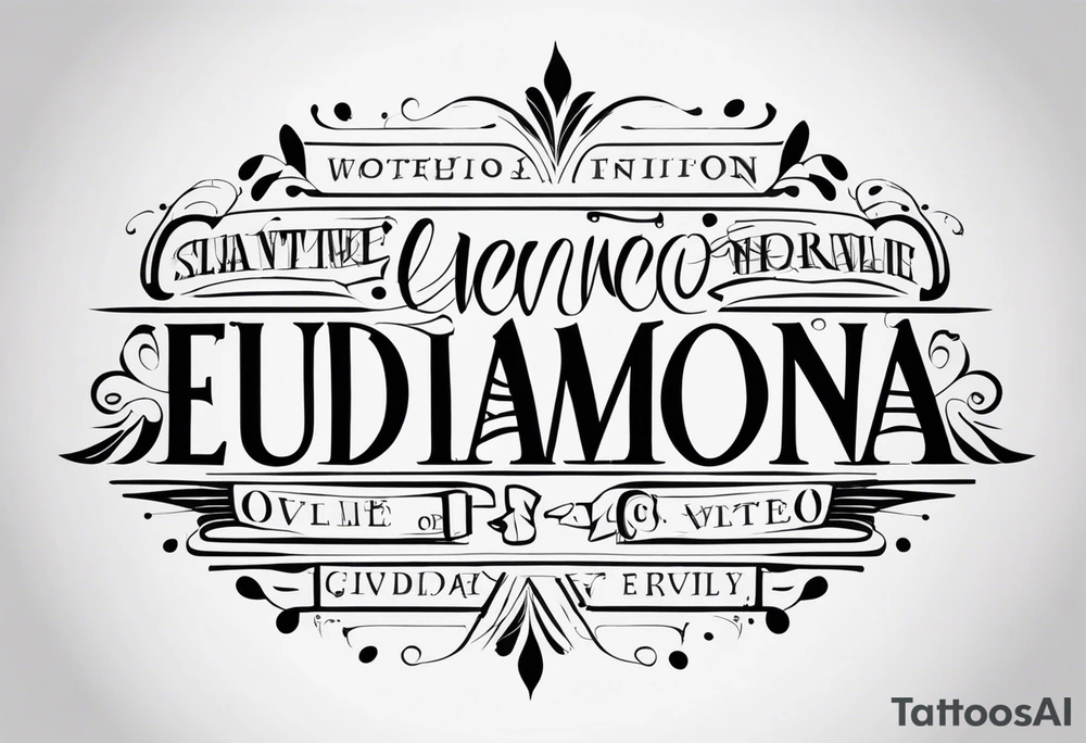 Eudaimonia tattoo idea