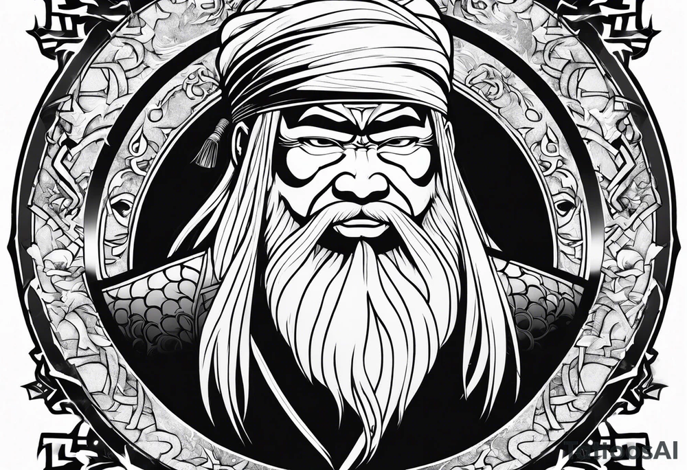 Jiraiya of the legendary sannin tattoo idea