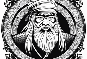 Jiraiya of the legendary sannin tattoo idea