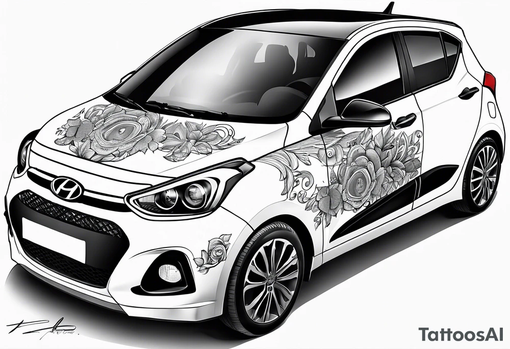 hyundai i10 tattoo idea