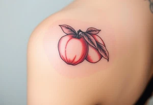 Peaches on teee tattoo idea