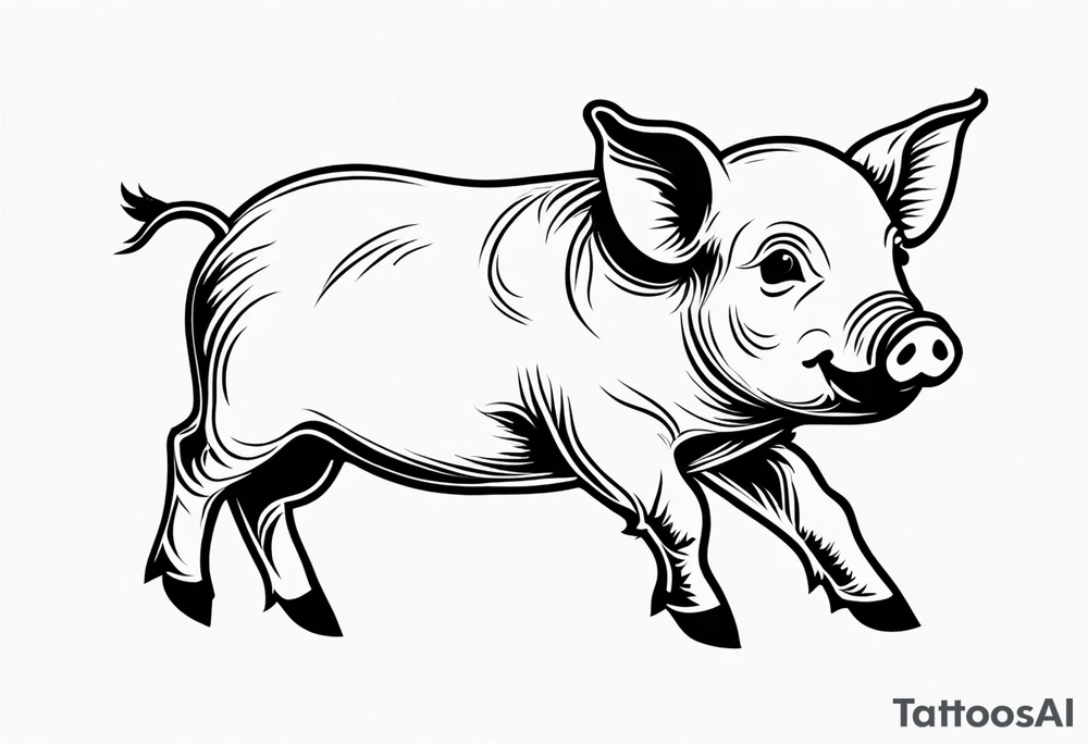 very cute piglet.
outline only
black and white only tattoo idea very cute piglet.
outline only
black and white only tattoo idea