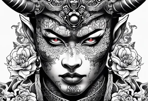 yakuza tattoo demon tattoo idea