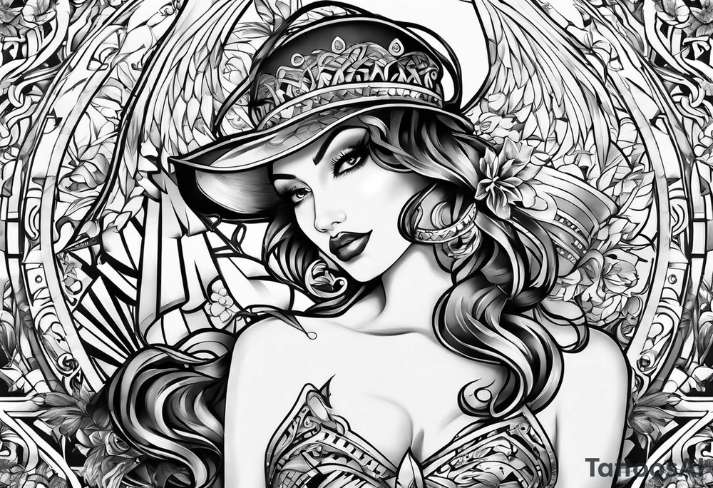 quinn in cool font tattoo idea