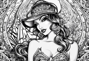 quinn in cool font tattoo idea