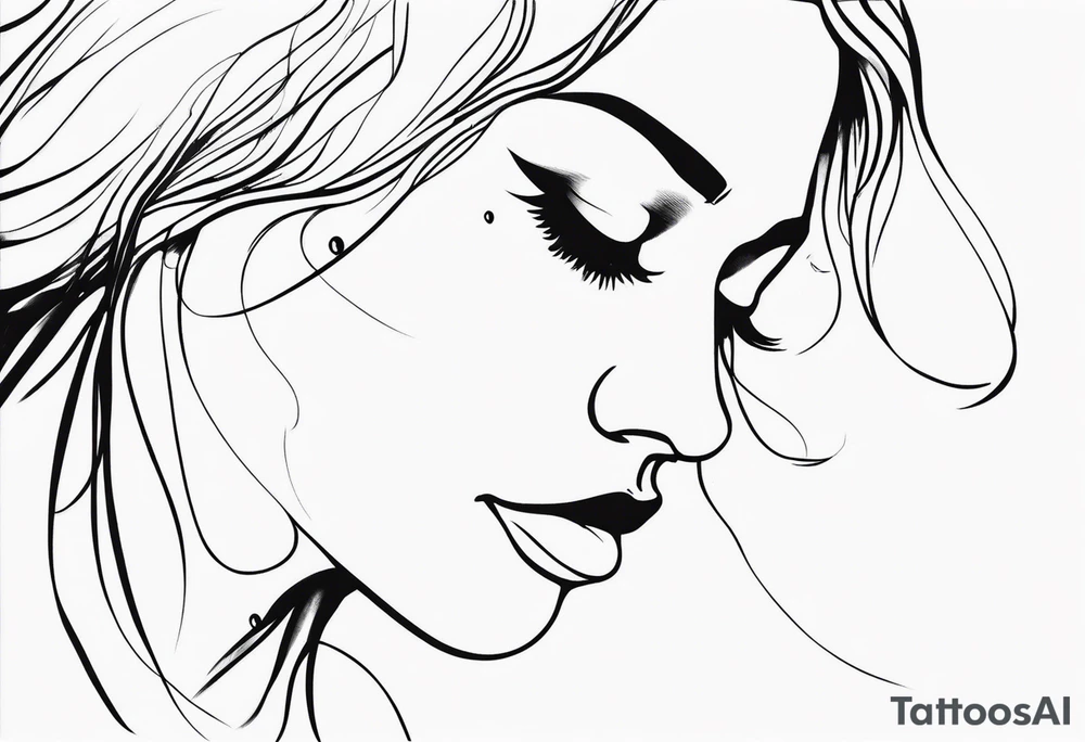 Tears bouncing off person tattoo idea