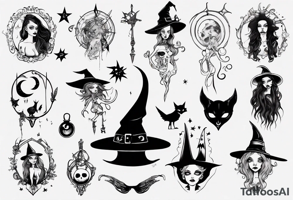 witch tattoo idea