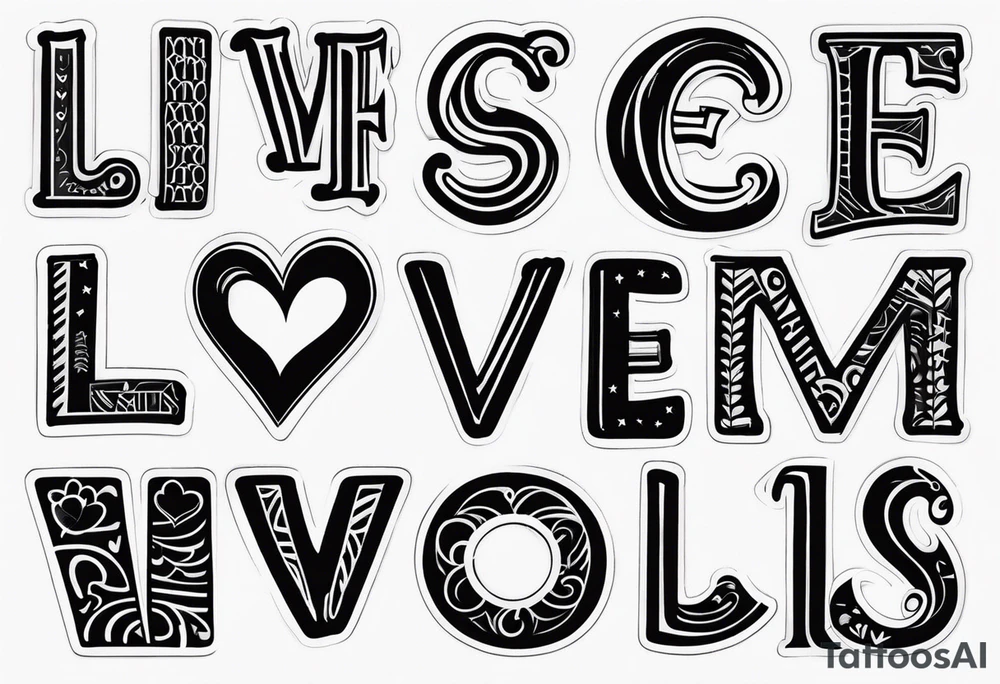 funny LOVE tattoo idea