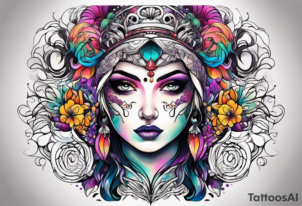 psychedelic inspired tattoo tattoo idea