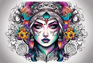psychedelic inspired tattoo tattoo idea