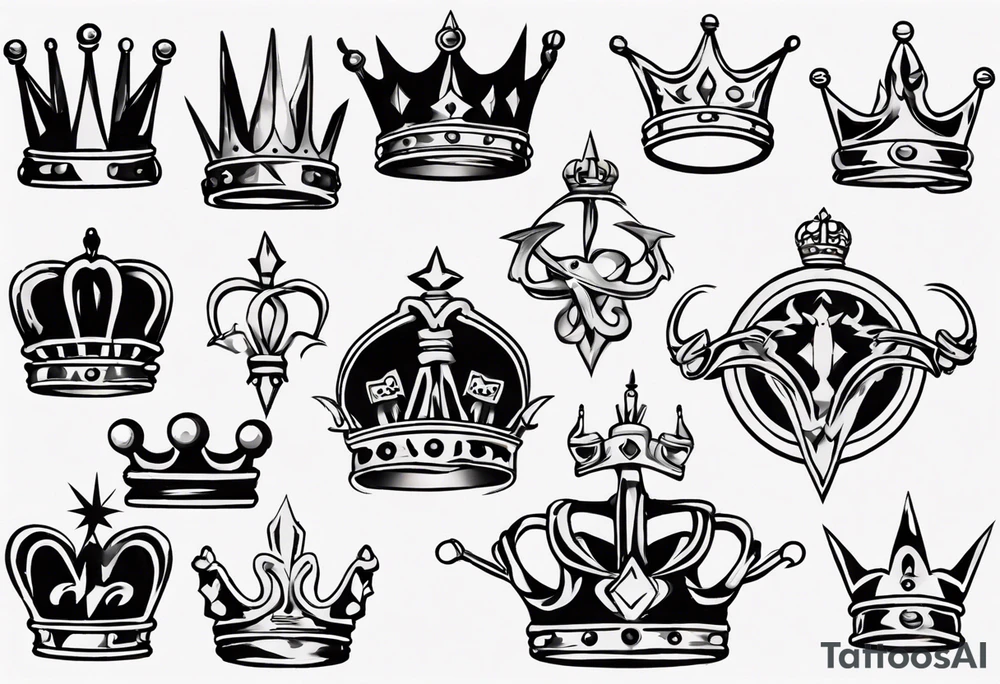 a kings crown tattoo idea