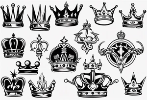 a kings crown tattoo idea