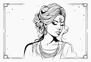 poetisa sapho de lesbo tattoo idea