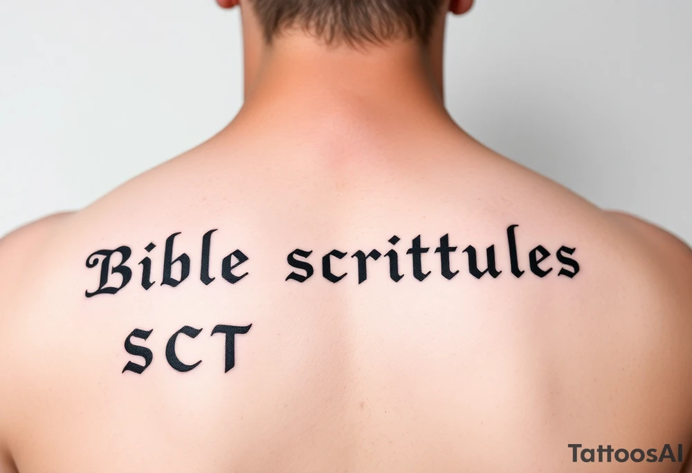 Bible scriptures tattoo idea