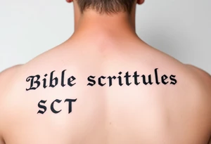 Bible scriptures tattoo idea