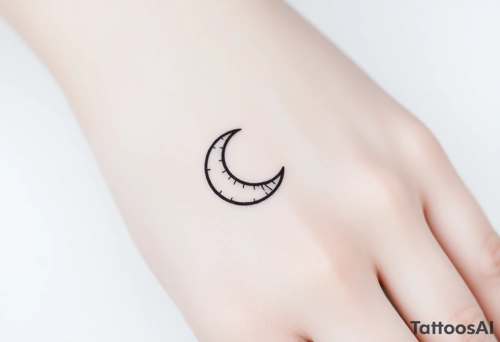 Tatouage mystique avec croissant de lune tattoo idea