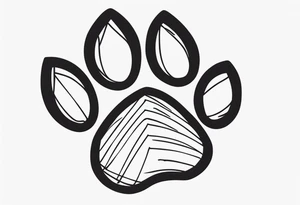 Paw Print tattoo idea