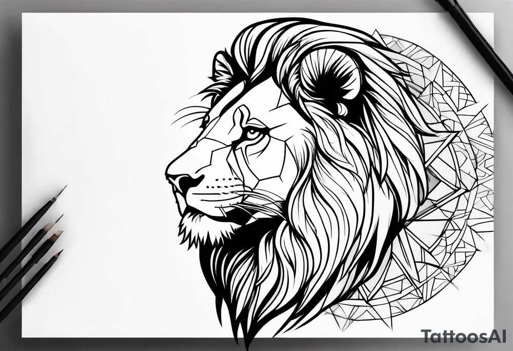 TRK, lion tattoo idea
