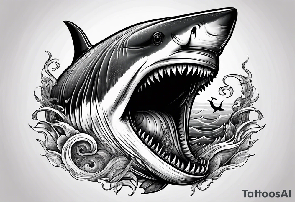 Megalodon tattoo idea