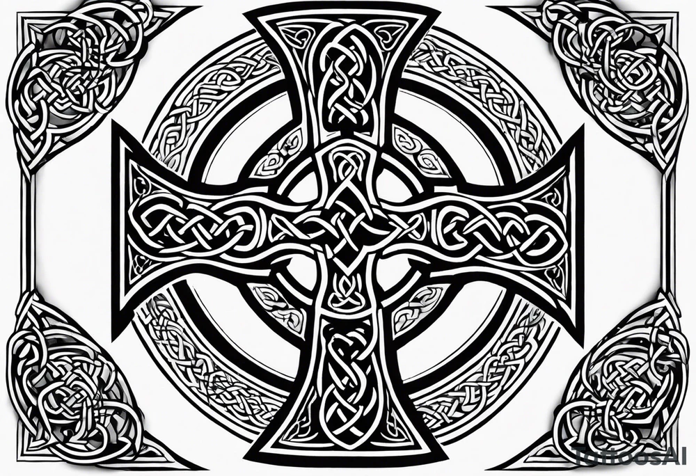Celtic cross tattoo idea