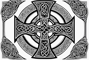 Celtic cross tattoo idea