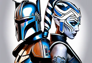 Star Wars, Captain Rex, Ahsoka Tano tattoo idea