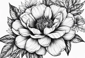 Flowers on the veins tattoo idea