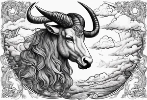 2006 ,clouds, Capricorn tattoo idea