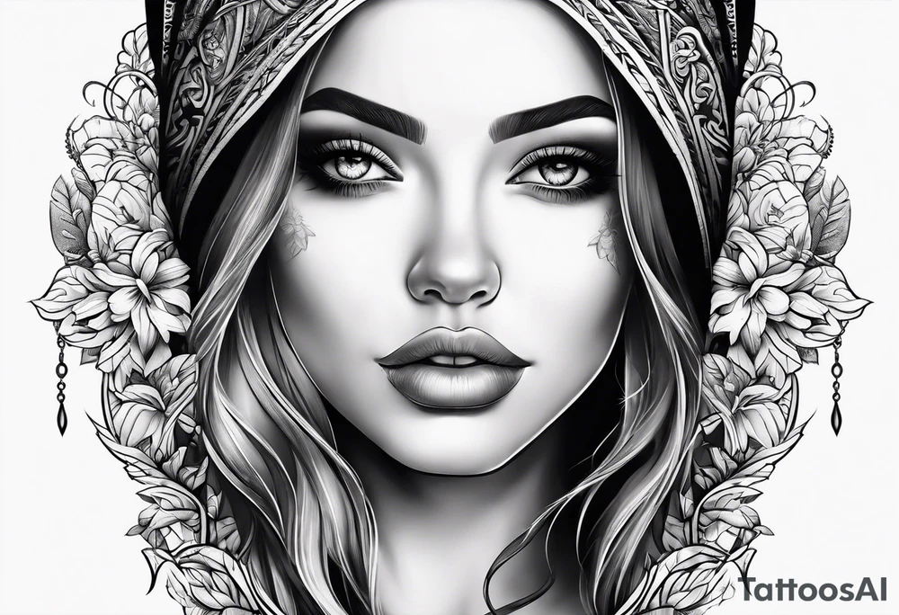 Woman tattoo idea