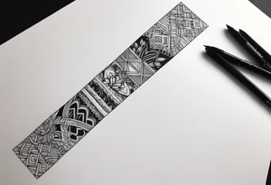 Men’s black and grey sleeve design tattoo idea
