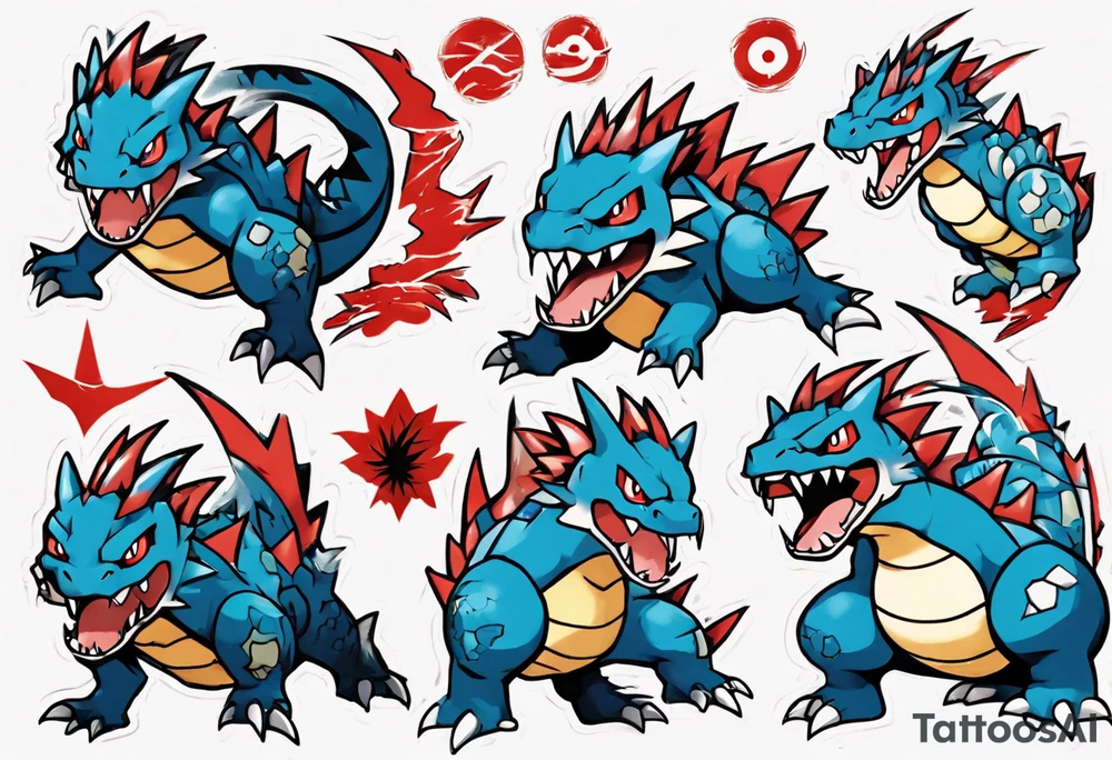 Feraligatr pokemon tattoo idea