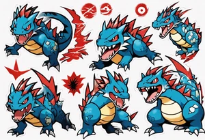Feraligatr pokemon tattoo idea