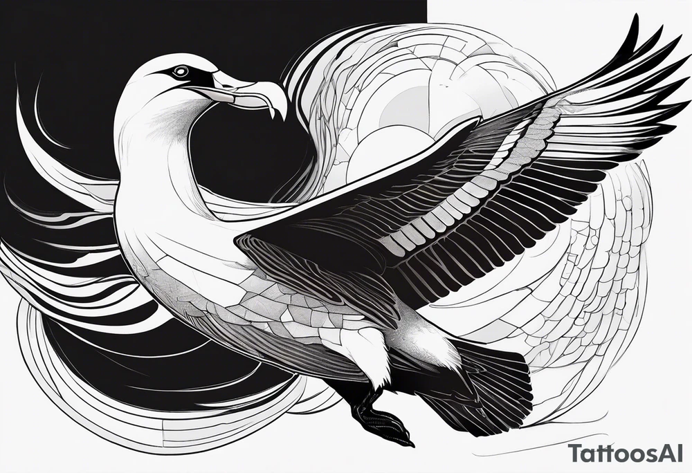 giant albatross tattoo idea