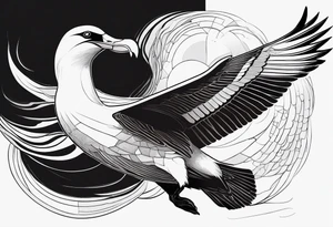 giant albatross tattoo idea
