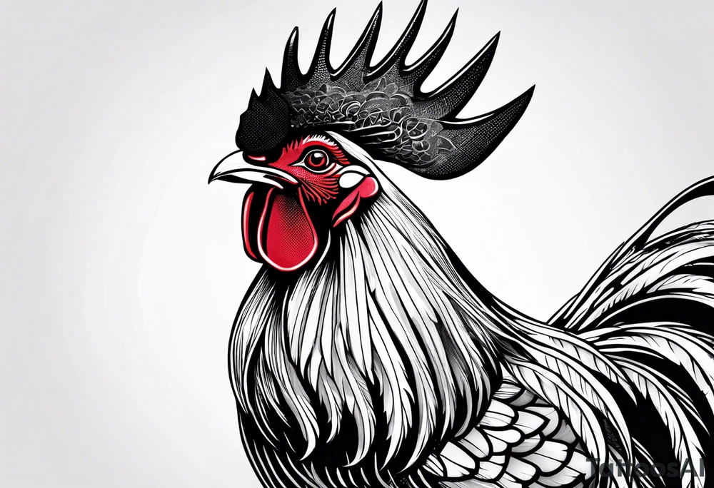 rooster tattoo idea