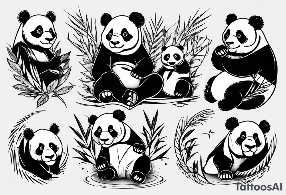 Panda tattoo idea