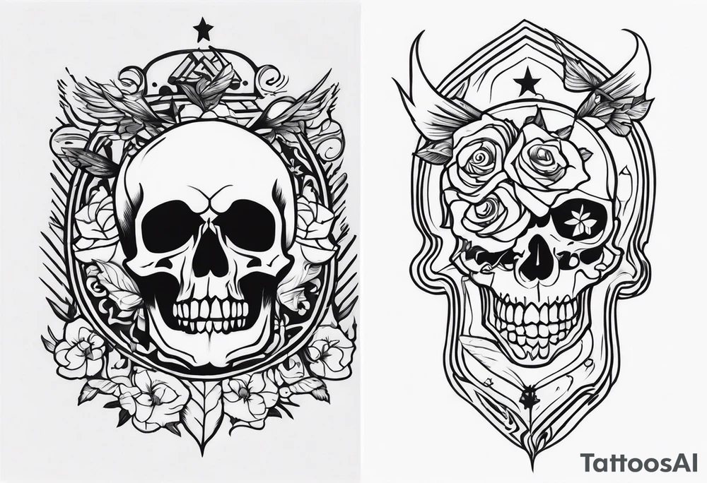 a death tattoo in my arm tattoo idea