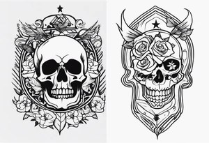 a death tattoo in my arm tattoo idea