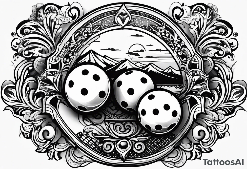 Pickleball tattoo idea