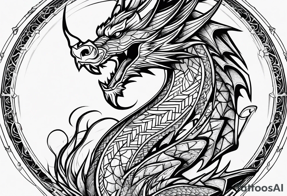 Dragon tattoo idea