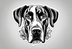 Ireland shamrock Great Dane love travel green tattoo idea