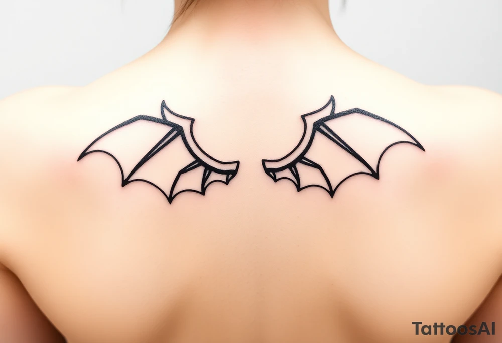 Dragon wings tattoo idea