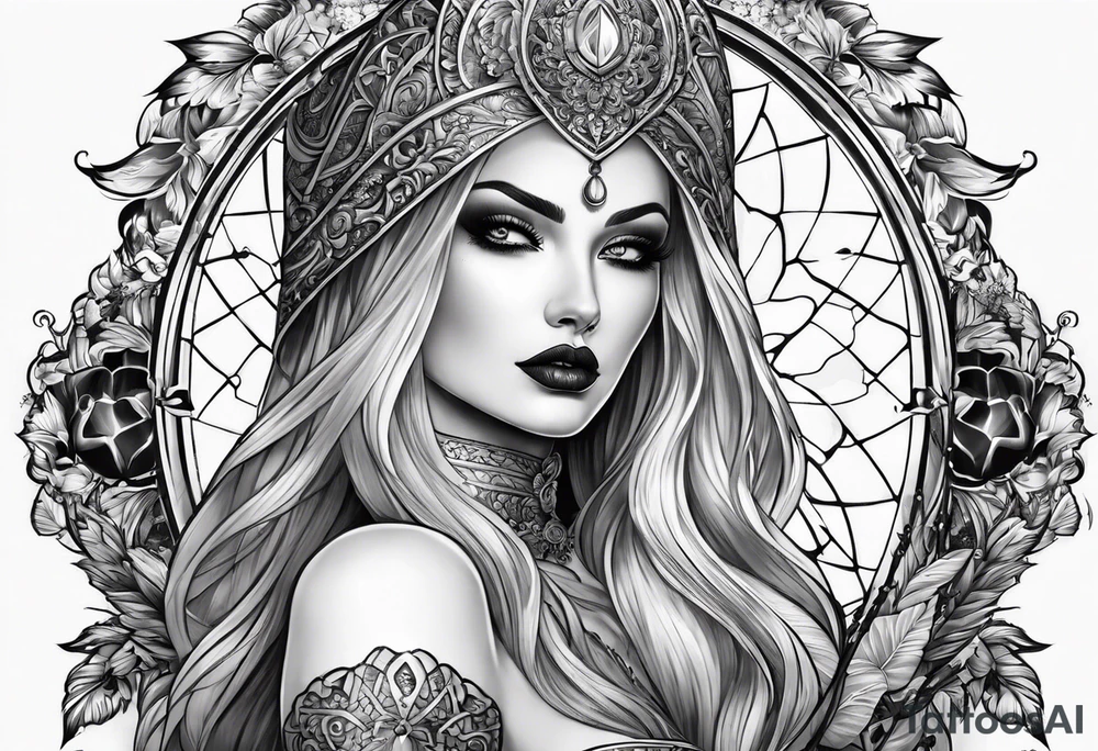 lady death tattoo idea