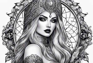 lady death tattoo idea