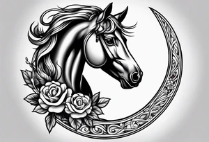 horse shoe tattoo idea