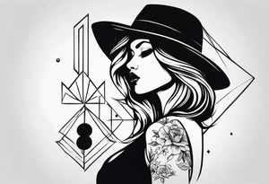 gangster female style tattoo tattoo idea