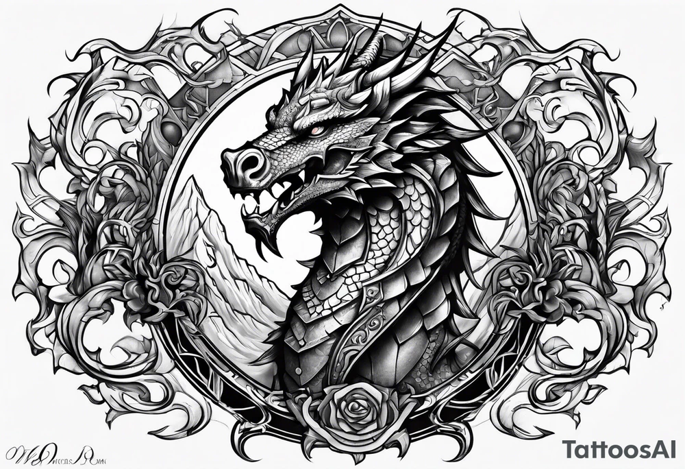 dragonborn tattoo idea