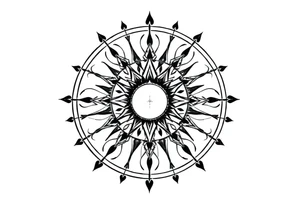 Sundial on the ground tattoo idea